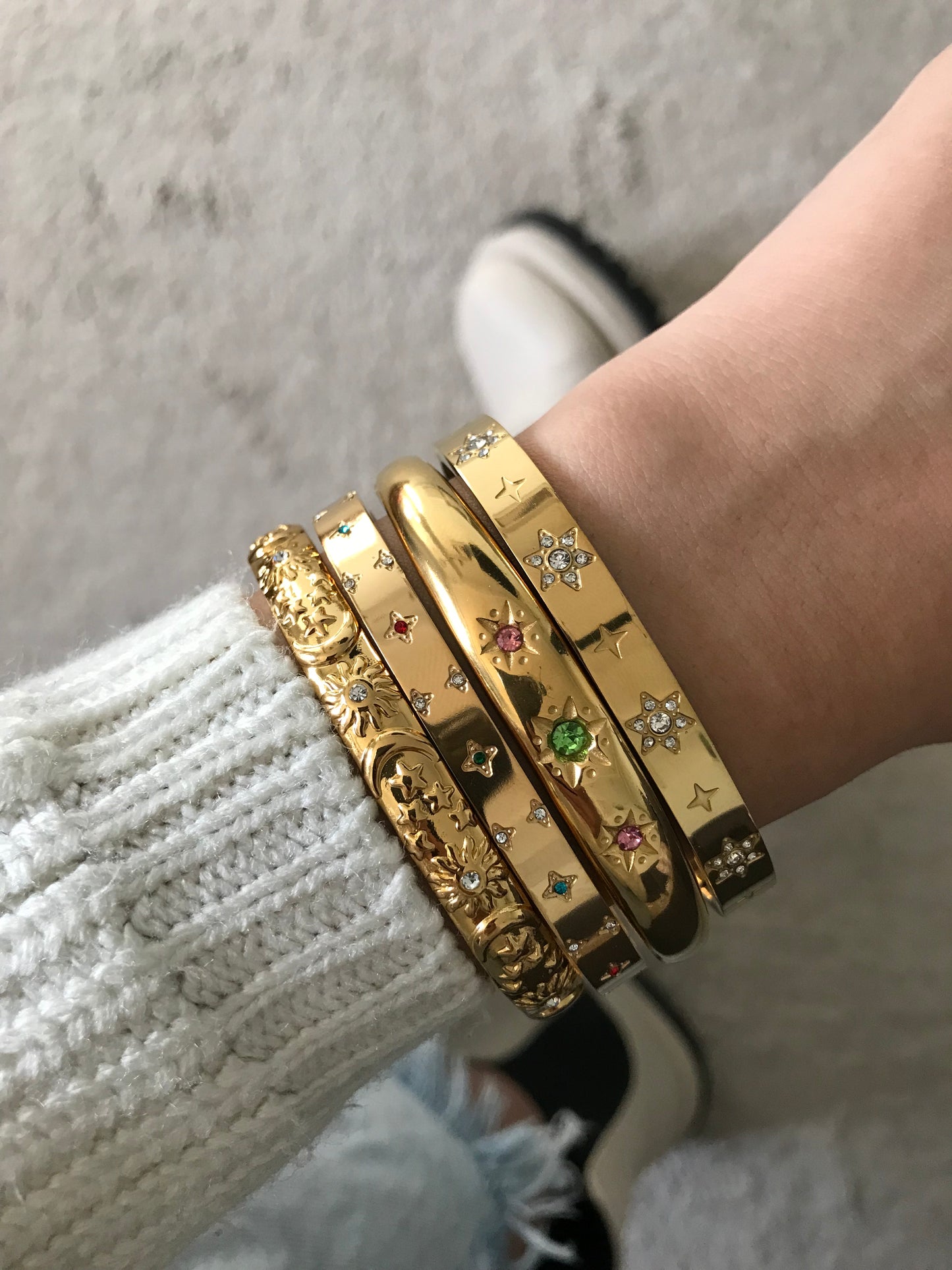 Sun and moon bracelet