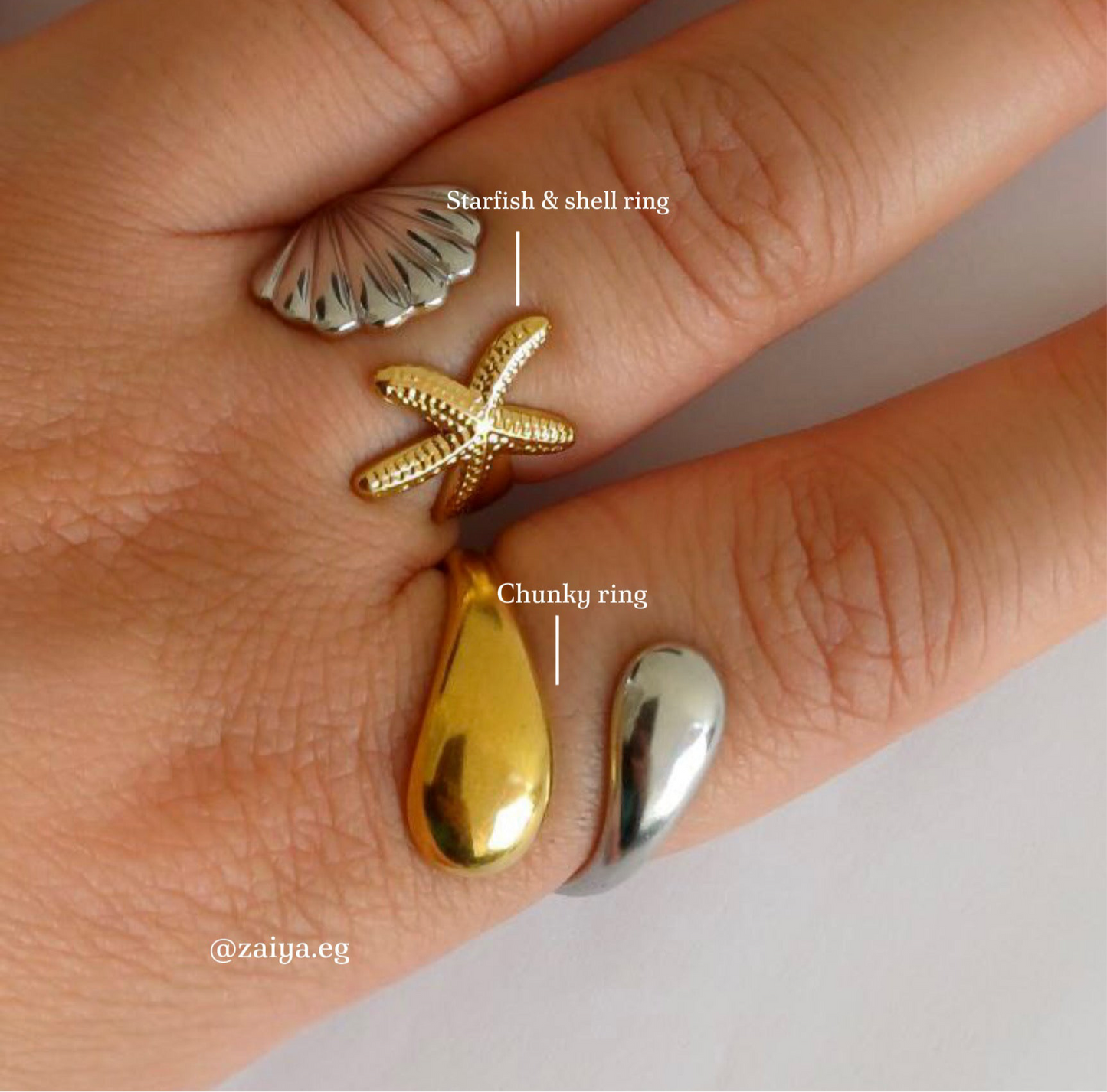 Cross over ring