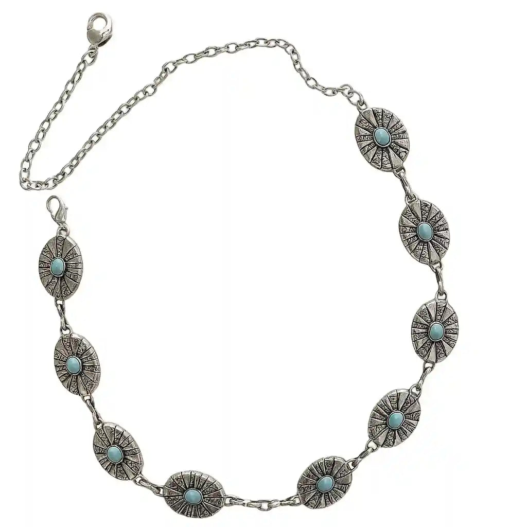 Stone decor waist chain