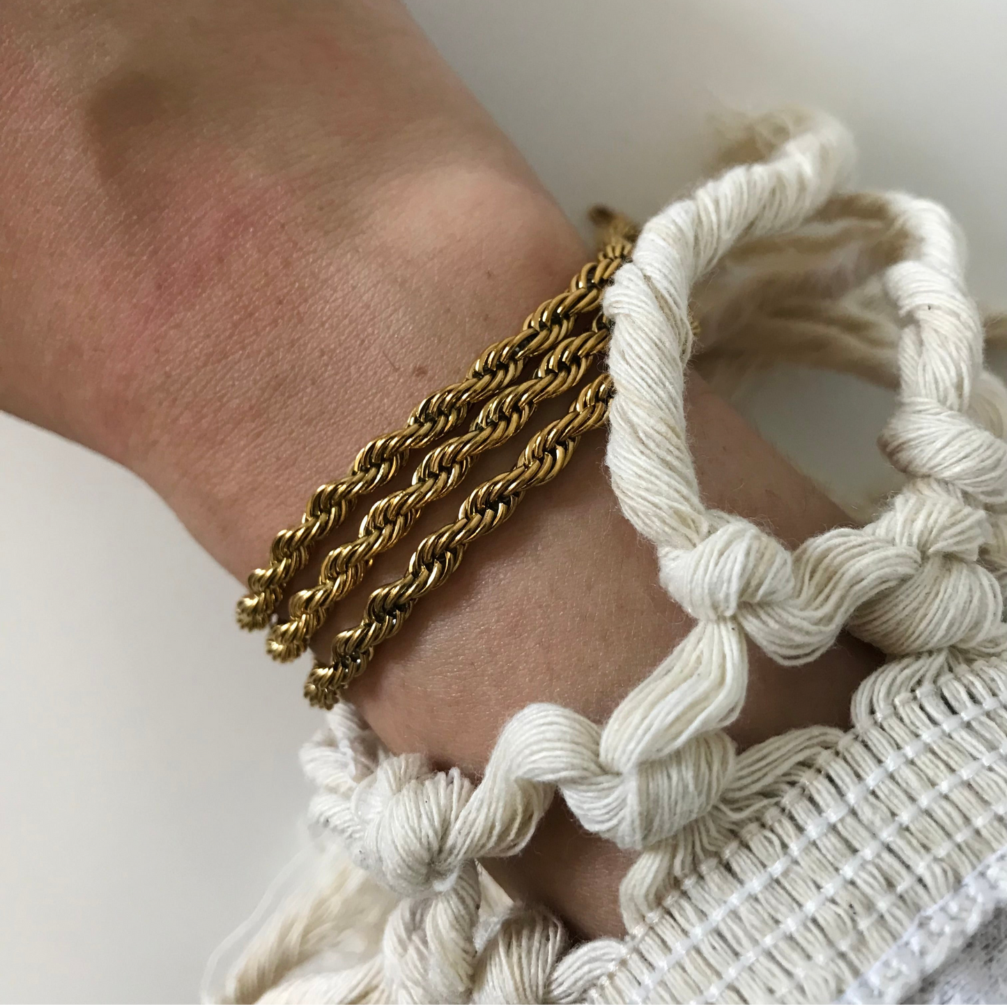 Rope chain bracelet