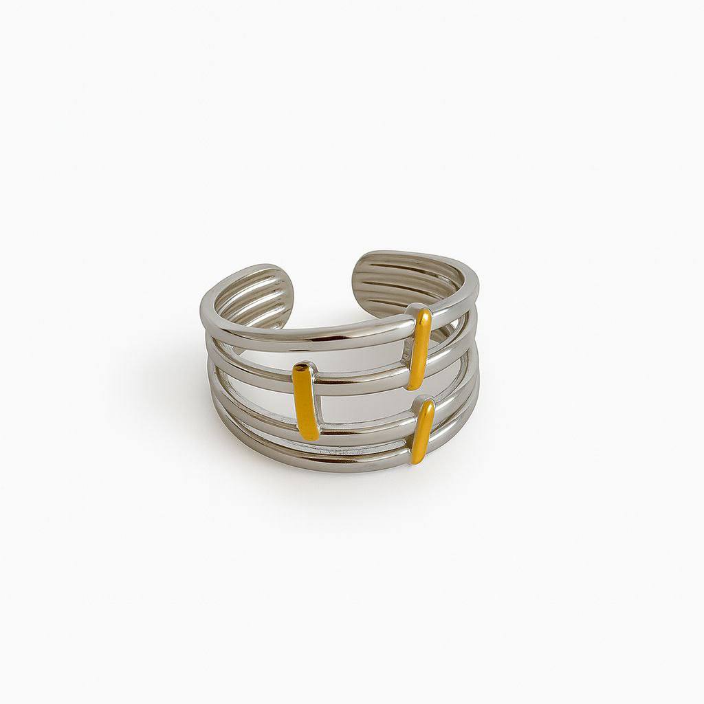Mixed ribbed ring
