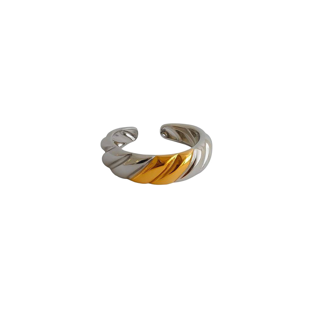 Mixed croissant ring