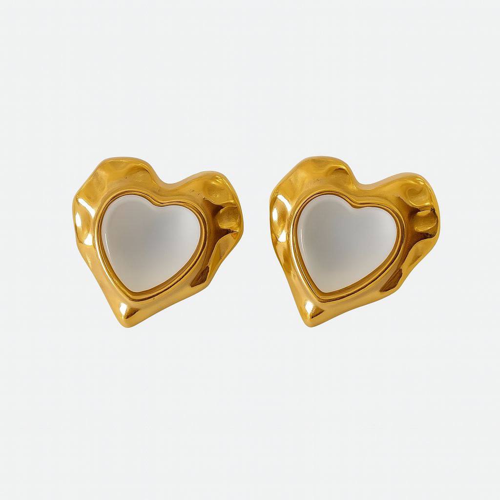 Love heart earrings