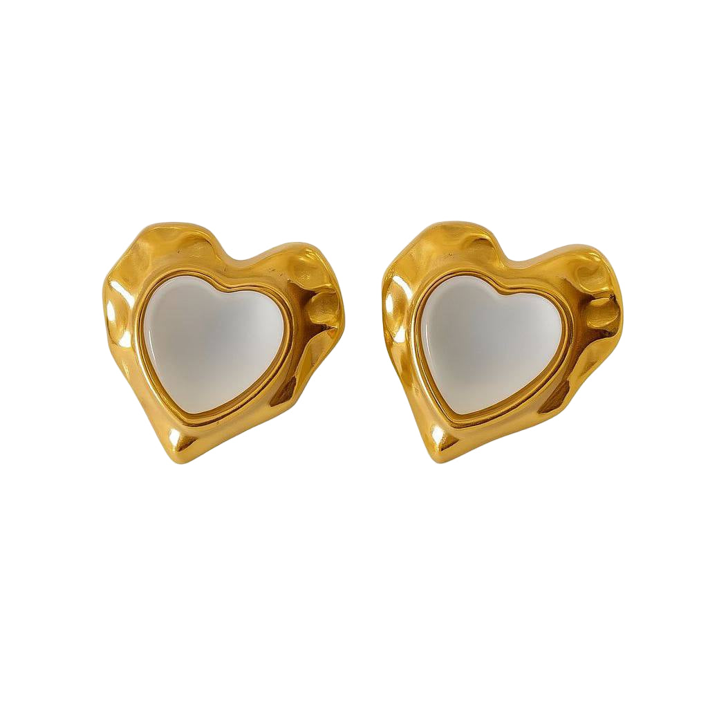 Love heart earrings