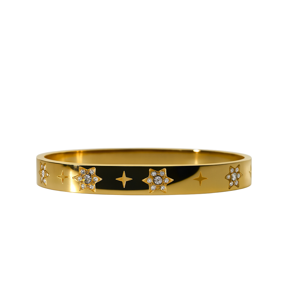 Star hinge bangle