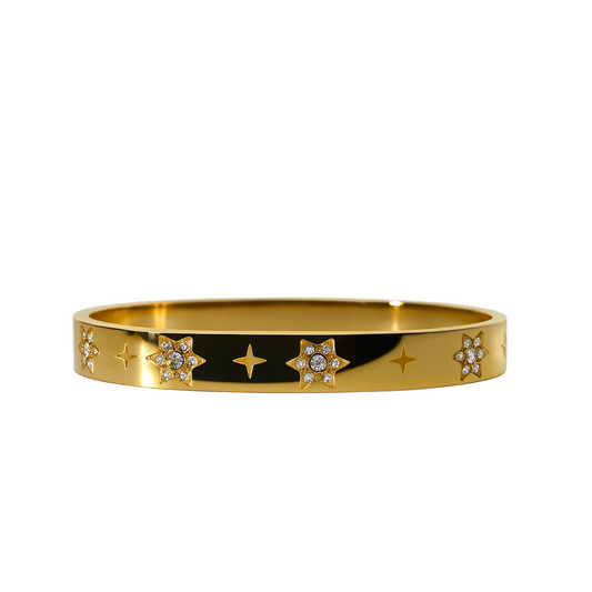 Star hinge bangle