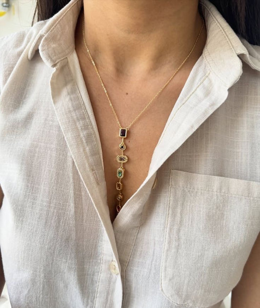 Y-shaped necklace