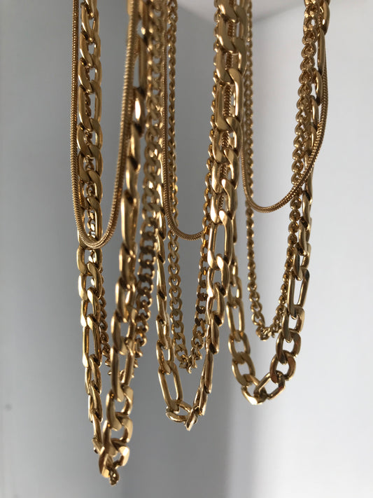 Gold statement necklace