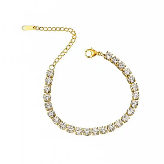 Diamond chain bracelet
