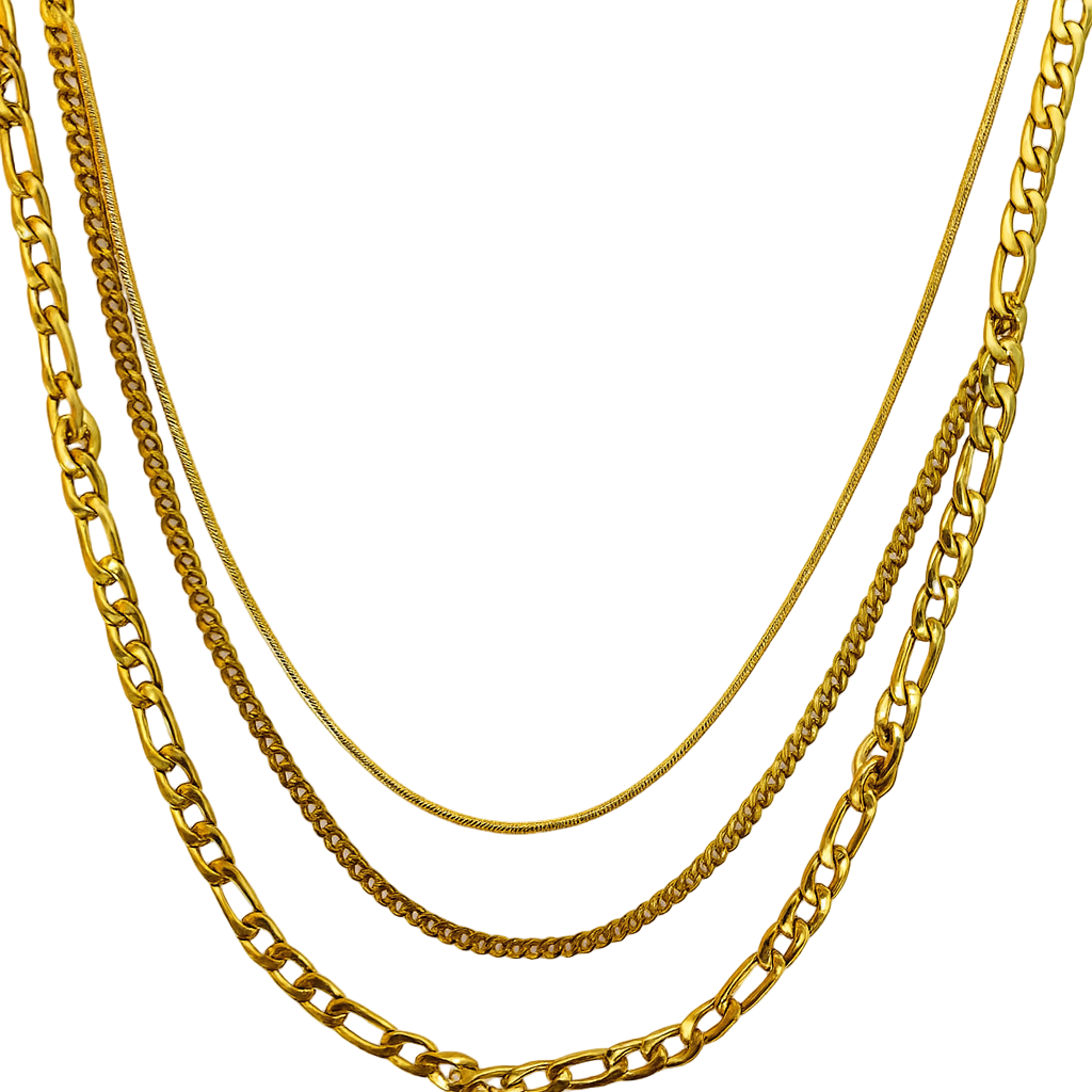 Gold statement necklace