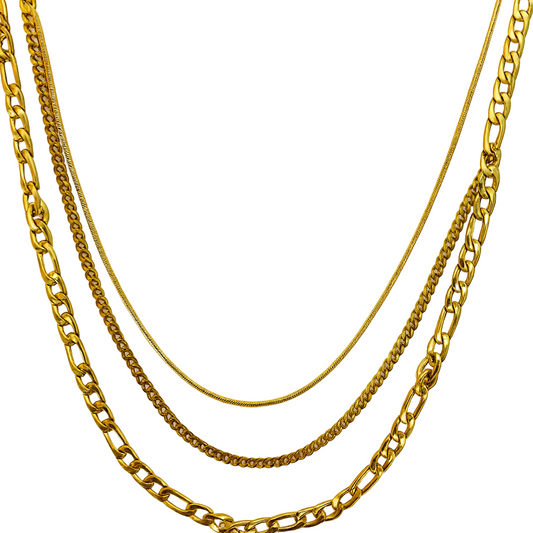 Gold statement necklace
