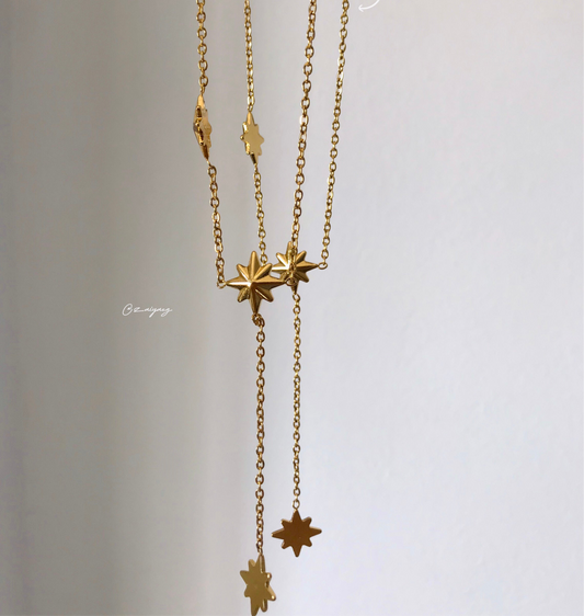 Star drop necklace