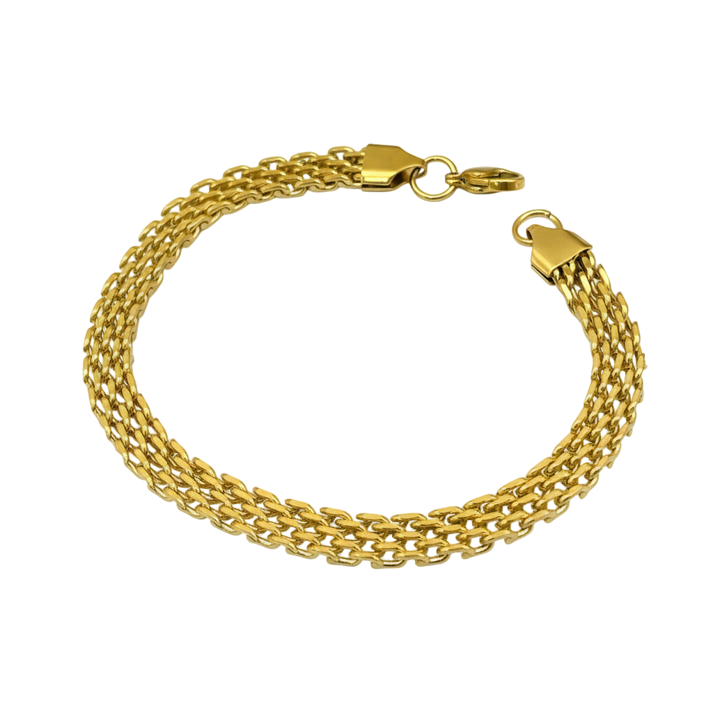 Classic gold link bracelet