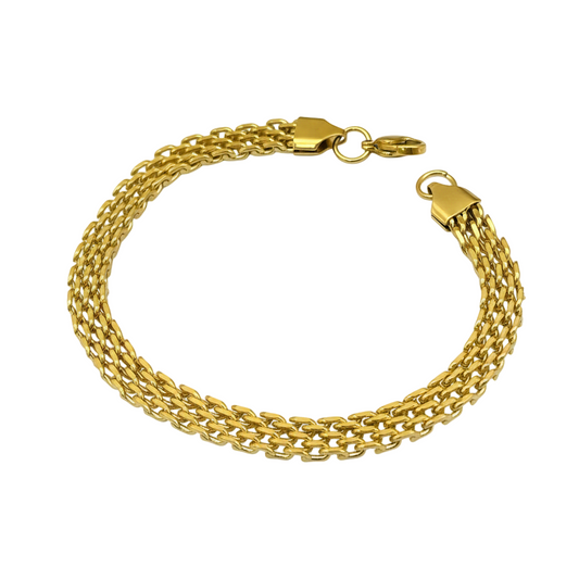 Classic gold link bracelet