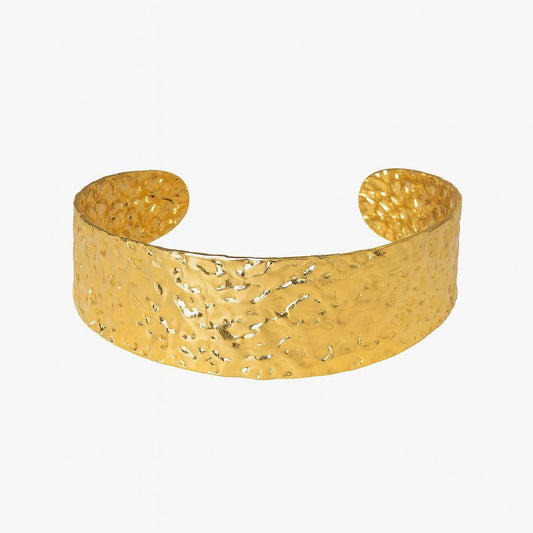 Hammered copper cuff bracelet