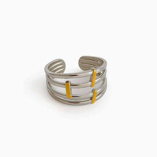 Mixed ribbed ring