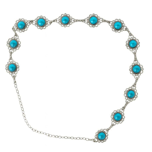 green stone waist chain